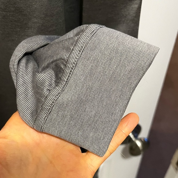 Bugatchi Uomo Silver Long sleeved Mock Neck Men’s Shirt - Picture 7 of 12